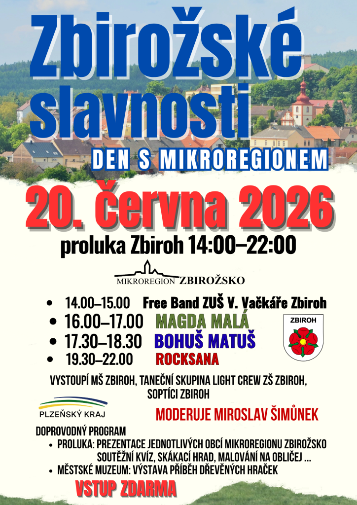 Zbirožské slavnosti 2026 ve Zbirohu