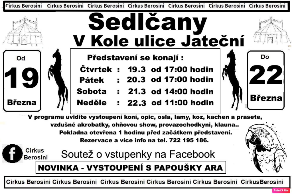 Cirkus Berosini Sedlčany 2026