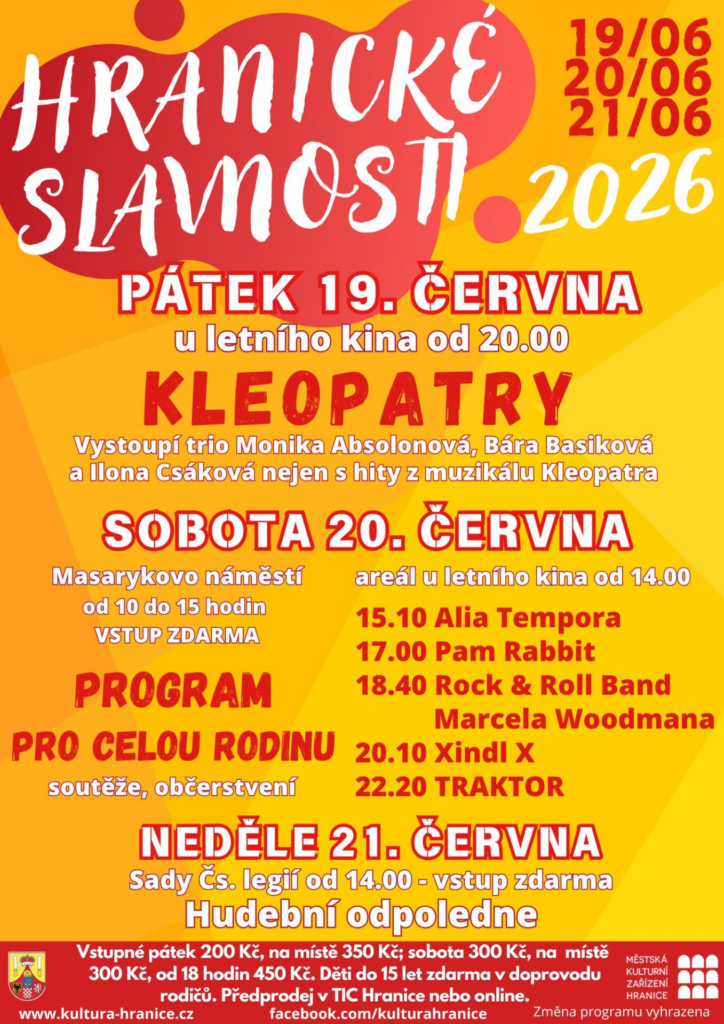 Hranické slavnosti 2026 - Hranice