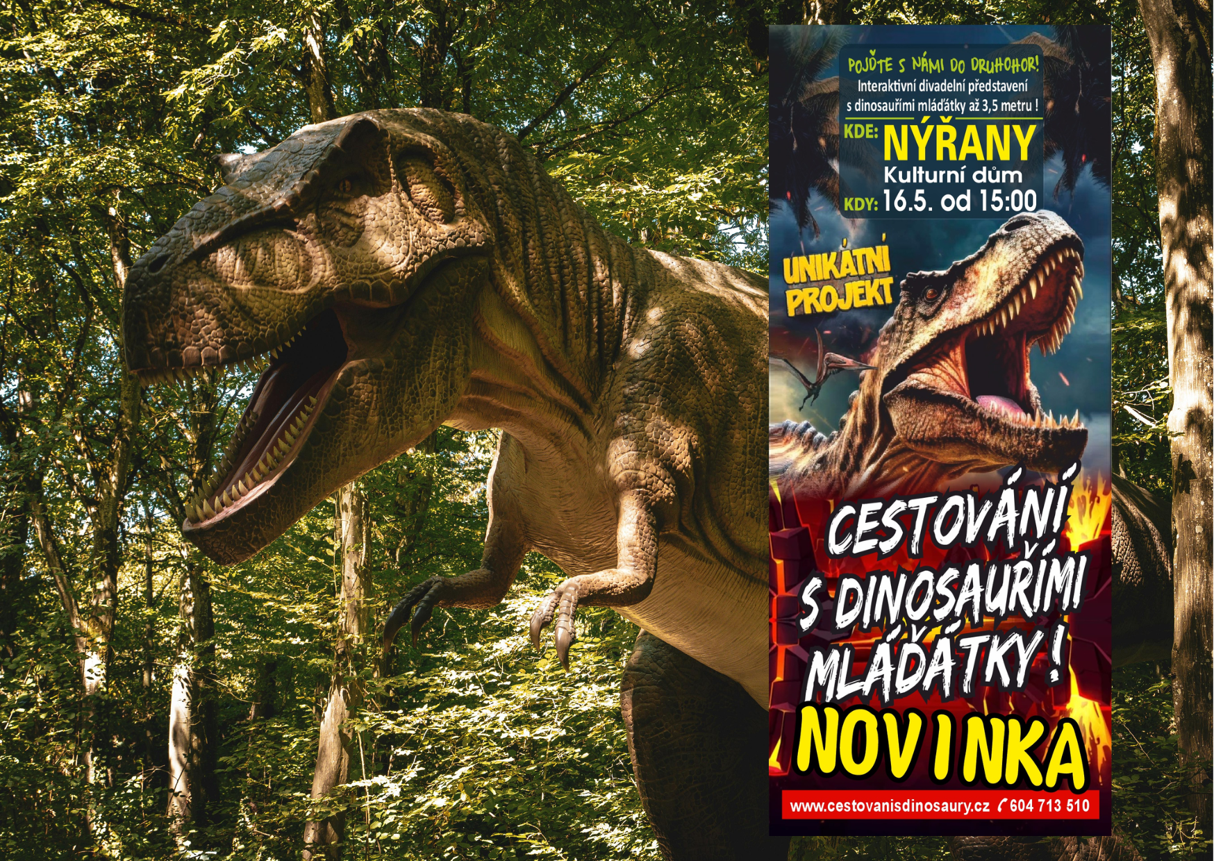 Cestování s dinosaury Nýřany 2026