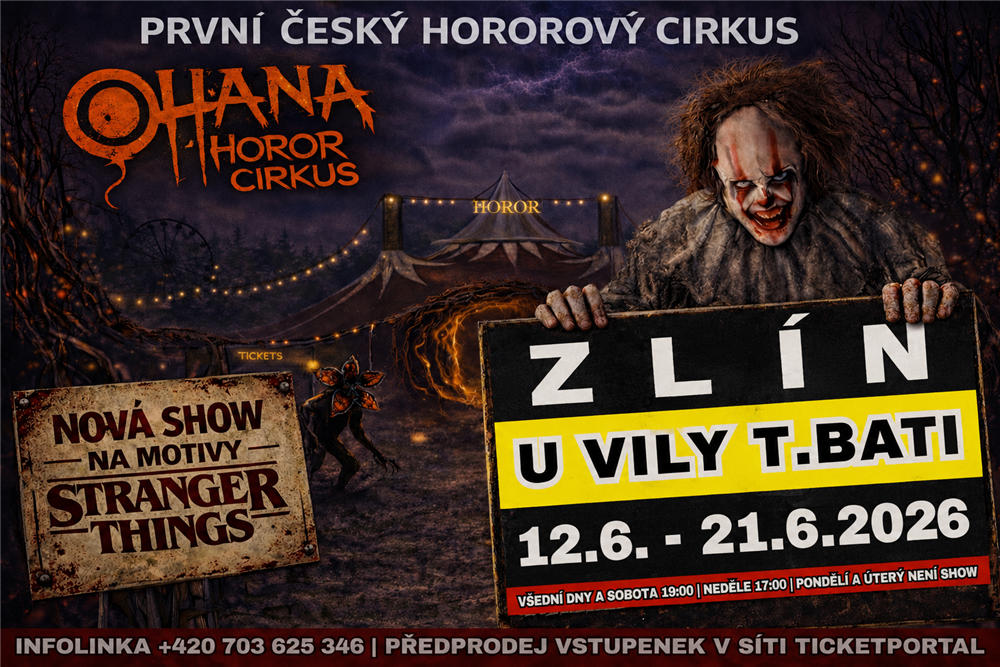 Ohana Cirkus Horor - Zlín 2026