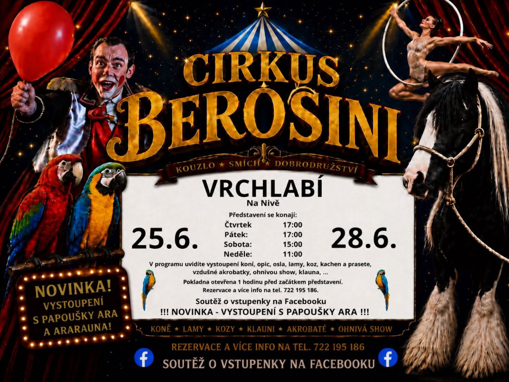 Cirkus Berosini - Vrchlabí 2026
