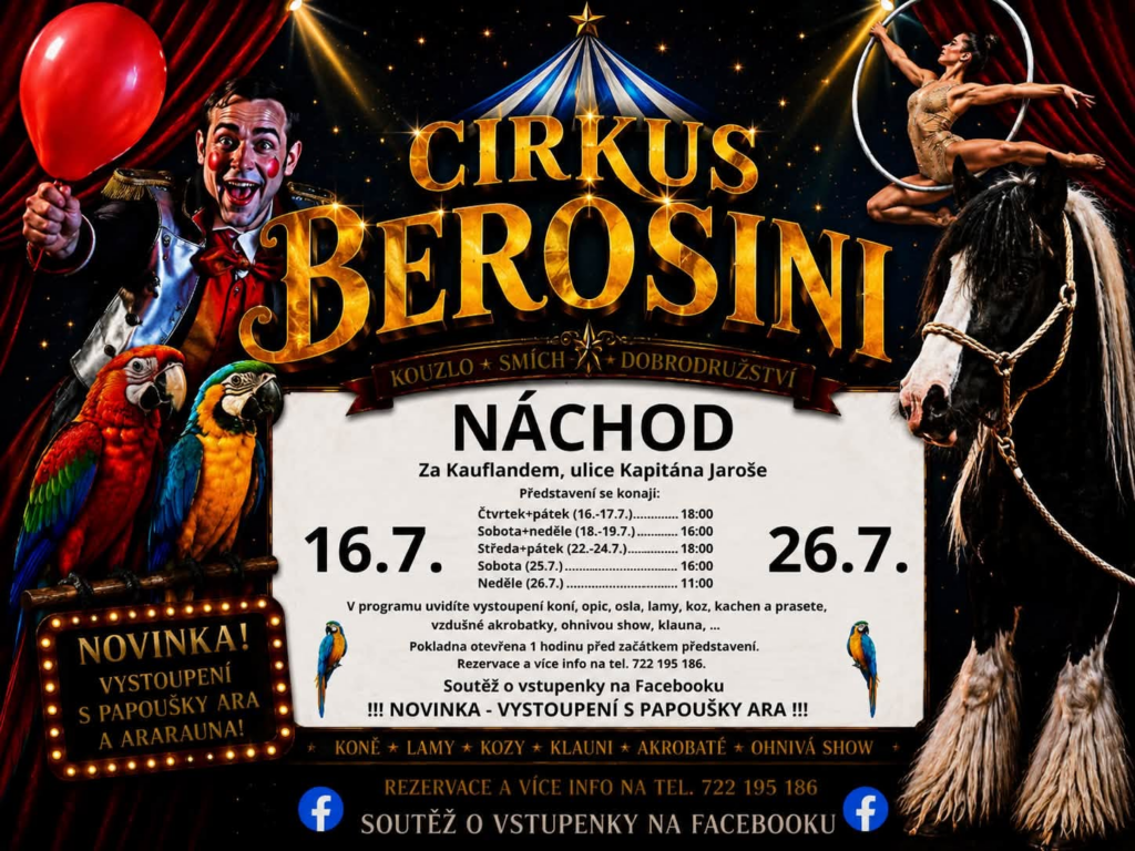 Cirkus Berosini - Náchod 2026