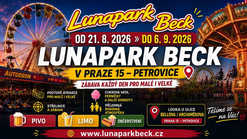 Lunapark Beck 2026 - Praha 15 - Petrovice