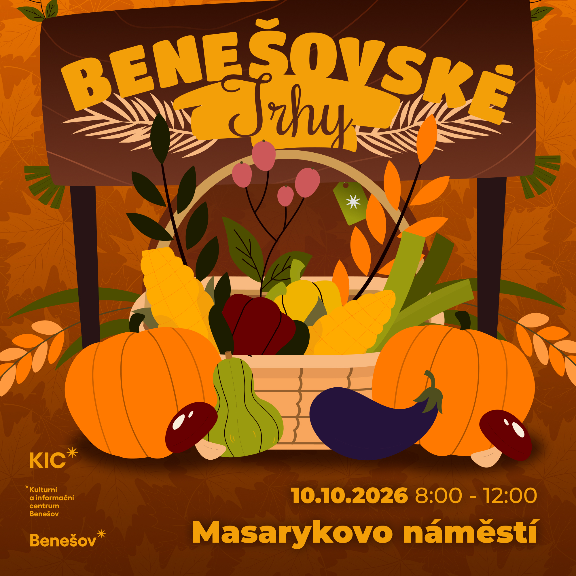 Benešovské trhy 2026 Benešov plakat
