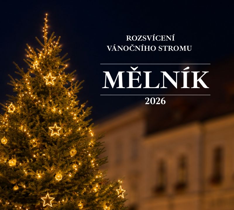 Rozsvícení vánočního stromu Mělník 2026