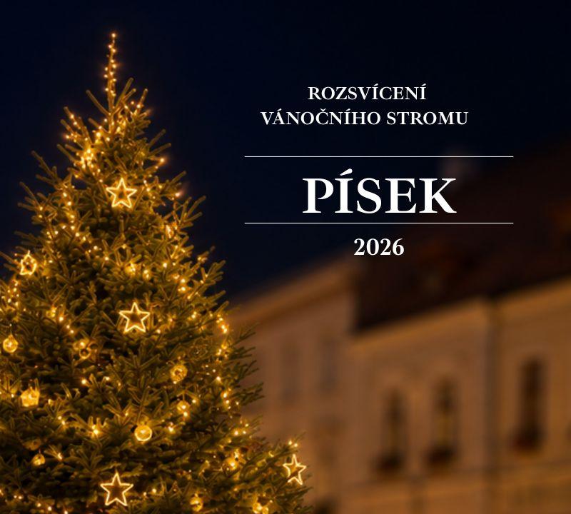 Rozsvícení vánočního stromu v Písku 2026